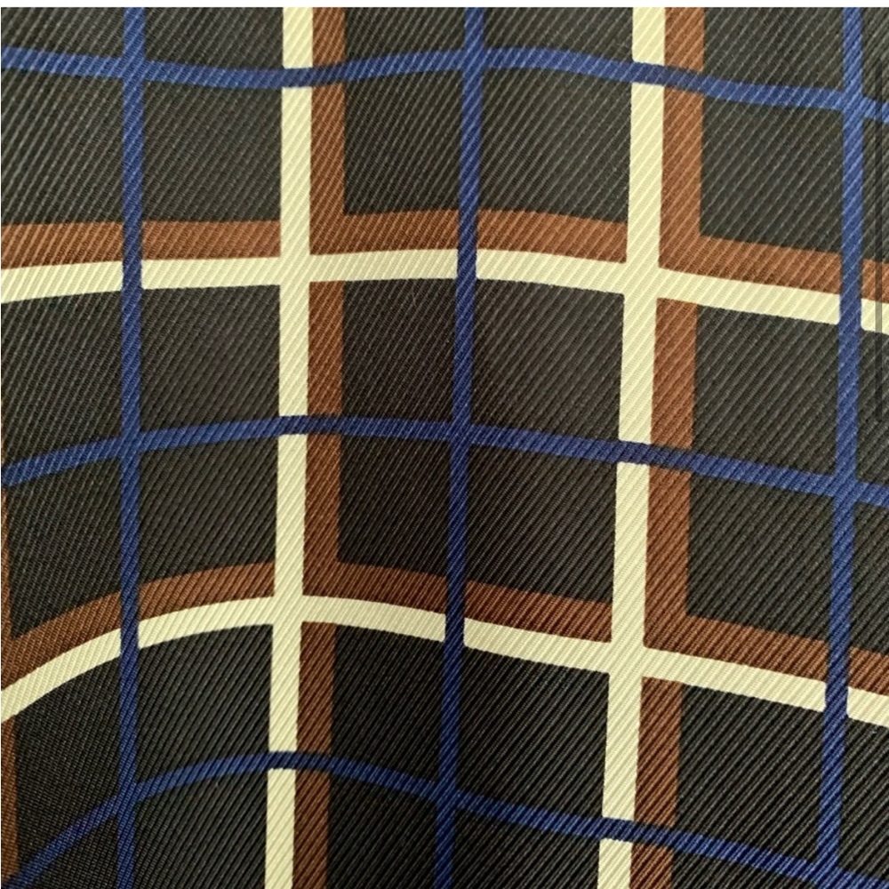 J. Crew A-line dress in silk-twill windowpane print - Picture 5 of 6